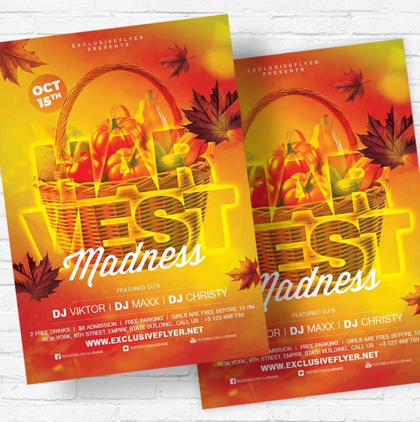 Download Harvest Festival Event - Flyer PSD Template | ExclusiveFlye