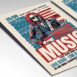 Download Indie Music Card Printable PSD Template 2