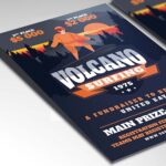 Download Volcano Surfing Card Printable PSD Template 2