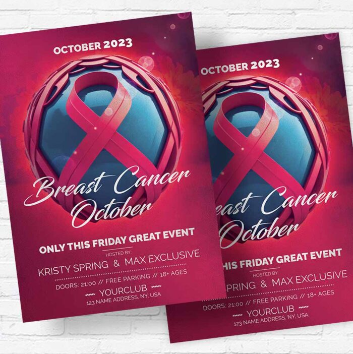 Download Brest Cancer October - Flyer PSD Template | ExclusiveFlye