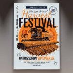 Download Harvest Festival Card Printable PSD Template 1