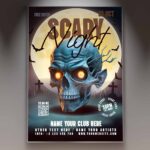 Download Scary Month Card Printable PSD Template 1