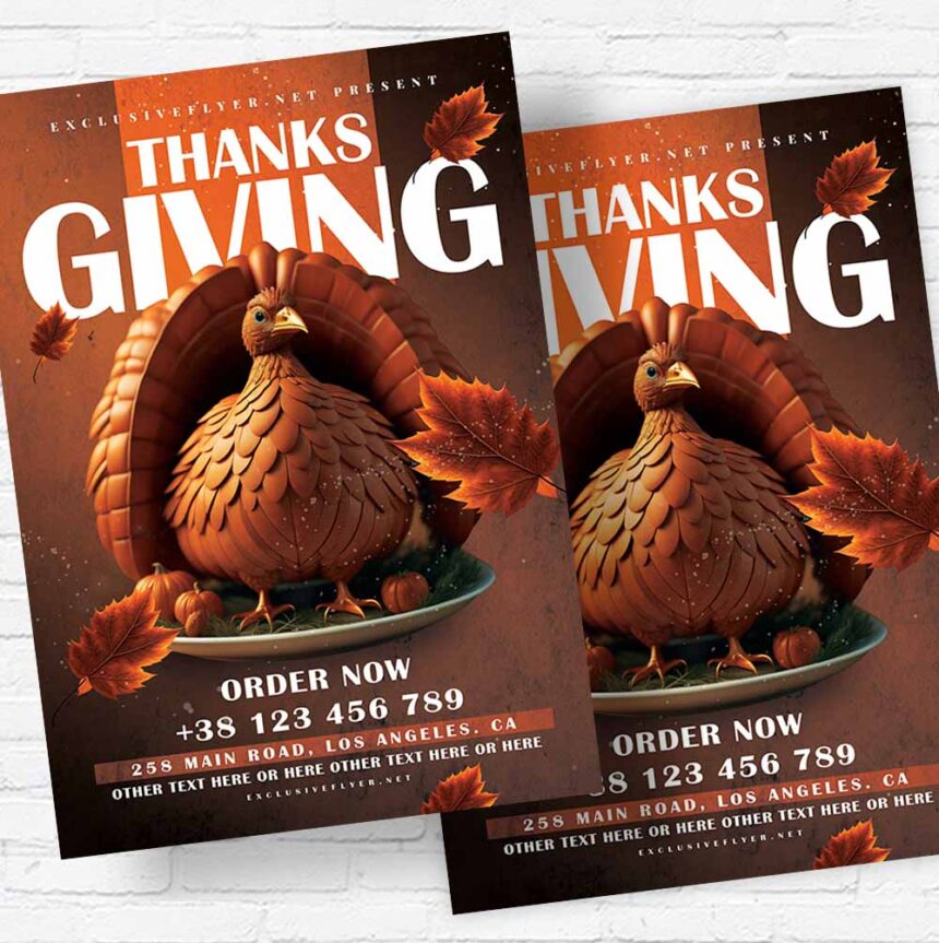 Download Thanksgiving Festival - Flyer PSD Template | ExclusiveFlye