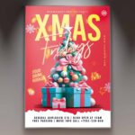 Download Xmas Card Printable PSD Template 1