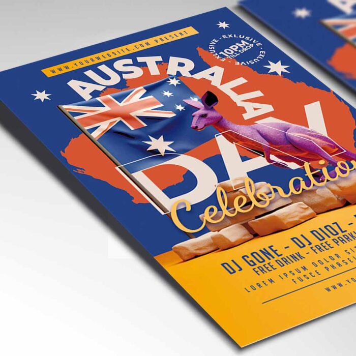 Download Australia Day 2024 Card Printable PSD Template 2