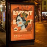 Autumn Event Card Printable PSD Template 3
