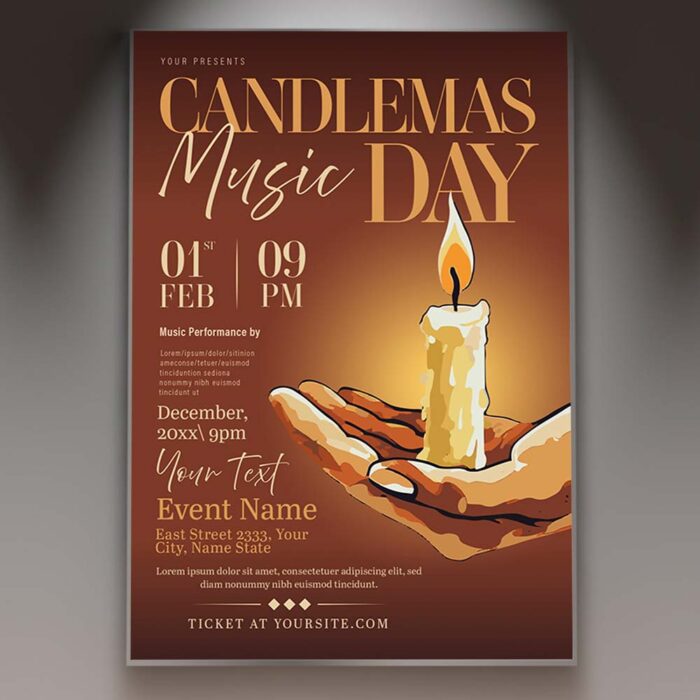 Download Candlemas Day 2024 Card Printable PSD Template 1