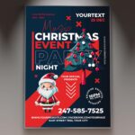 Download Christmas Event Party Night Card Printable PSD Template 1