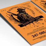 Download Hunting Competition Card Printable PSD Template 2