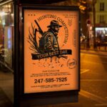 Download Hunting Competition Card Printable PSD Template 3