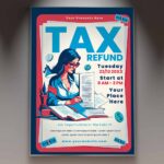 Download Tax Refund Service Card Printable PSD Template 1