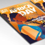 Download Africa Day Card Printable PSD Template 2