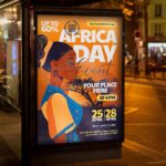Download Africa Day Card Printable PSD Template 3
