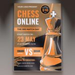 Download Chess Online Card Printable PSD Template 1