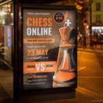Download Chess Online Card Printable PSD Template 3