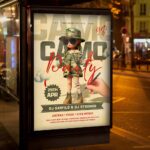Download Camo Party Card Printable PSD Template 3