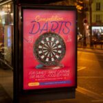Download Darts Competition Card Printable PSD Template 3