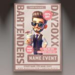 Download Bartenders Day 2025 Card Printable PSD Template 1