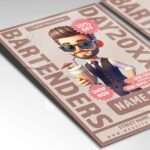 Download Bartenders Day 2025 Card Printable PSD Template 2