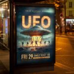 Download UFO Day Event Card Printable PSD Template 3