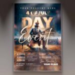 Download 4th of July Event Card Printable PSD Template 1