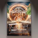 Download Grad Night Event Card Printable PSD Template 1