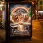 Download Grad Night Event Card Printable PSD Template 3
