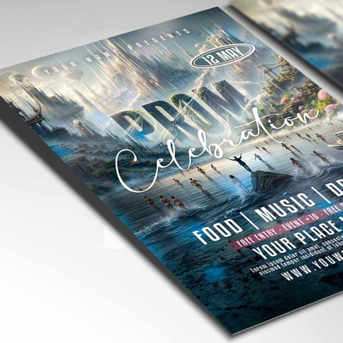 Download Prom Celebration Card Printable PSD Template 2