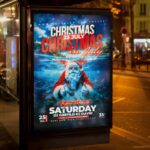 Download Christmas in July Party Card Printable PSD Template 3