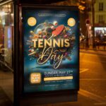 Download Table Tennis 2024 Card Printable PSD Template 3