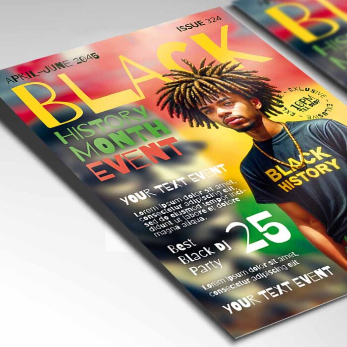 Download Black History Month Elegant Card Printable PSD Template 2