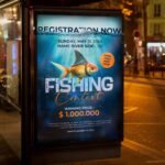 Download Fishing Contest Card Printable PSD Template 3