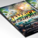 Download Jamaica Festival Card Printable PSD Template 2