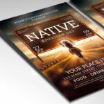 Download Native American Day 2024 Card Printable PSD Template 2