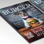 Download Burger Magazine Card Printable PSD Template 2