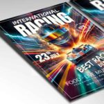 Download International Racing Day Card Printable PSD Template 2