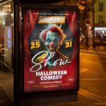 Download Halloween Comedy Night Flyer Template: Stand Out with Spooky Humor 3