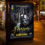 Download Halloween Horror Card Printable PSD Template: Crafting the Perfect Invitation for a Night of Terror 3