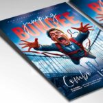 Customizable Bungee Jumping Flyer Template perfect for adrenaline-filled adventures