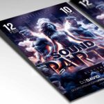 Customizable Sound Party Flyer Template for music and dance events.