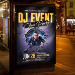 High-energy club event flyer with edgy design and eye-catching elements.