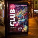 High-energy flyer design featuring bold typography and vibrant visuals.