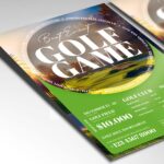 Customizable flyer template for golf tournaments and competitions.