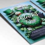 Festive St. Patrick’s Day flyer showcasing Irish symbols and lively green accents.