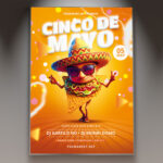 A lively Cinco de Mayo 2026 flyer featuring traditional Mexican decorations and bold typography.