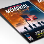 Customizable 2025 Memorial Day Weekend Event Flyer Template for future planning.