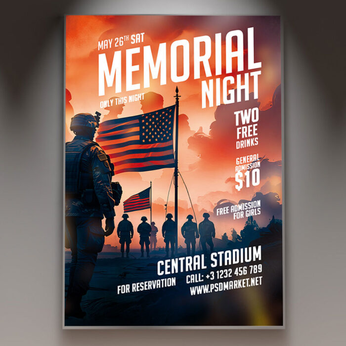 Plan ahead with the Memorial Night 2026 Flyer Template for future events.