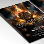 A customizable flyer designed to promote various barbecue events throughout 2025, adaptable for different themes and seasons.