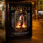 An exciting barbecue invitation template ready to be personalized with your event details.