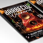 A customizable flyer template perfect for promoting multi-day barbecue events and gatherings.